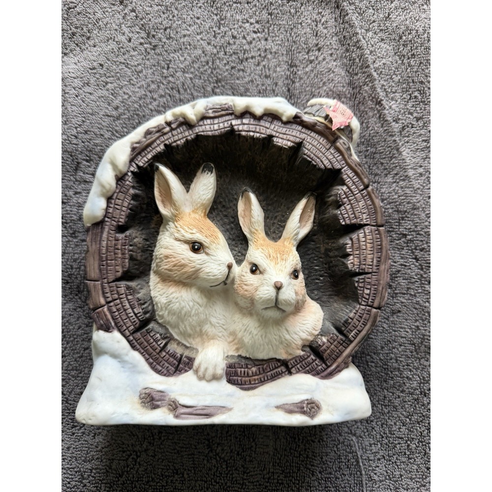 Vintage W.A. Lacey‎ whiskey decanter vases Rabbits